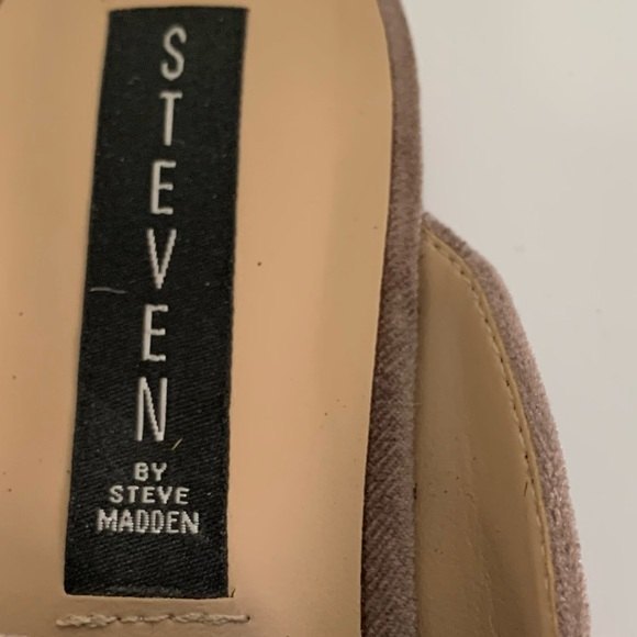 STEVEN BY STEVE MADDEN Mauve Velvet Mule Flats - Picture 2 of 7